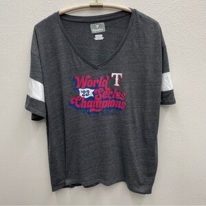 Texas Rangers Fanatics Women’s 2023 World Series Tee Size 3XL
